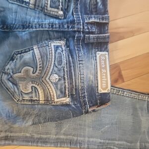 Rock Revival Light Blue Distressed Jeans